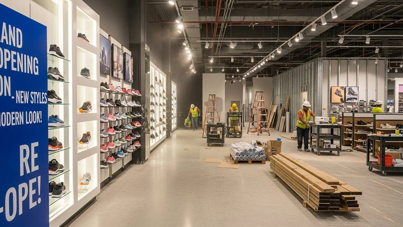 Fundação em estacas sendo instalada na obra, etapa da construção