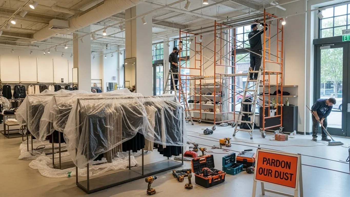Equipamentos organizados em quarto técnico