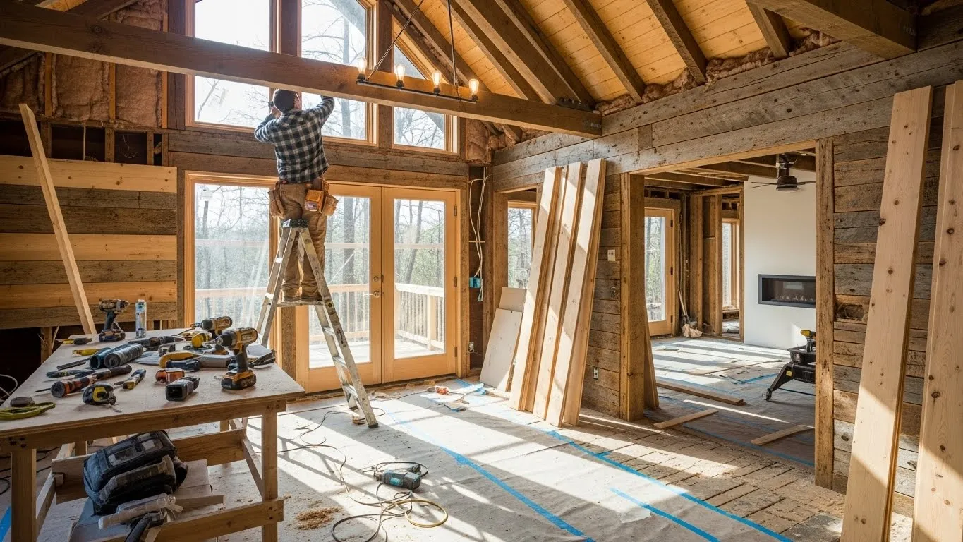 Aplicação de barreira de umidade em obra residencial