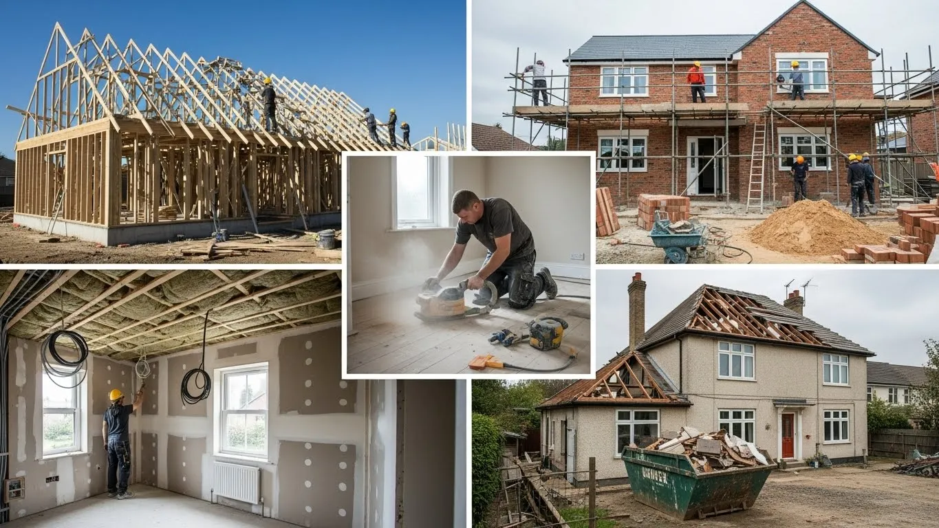 Escoramento temporário em obra de construção civil